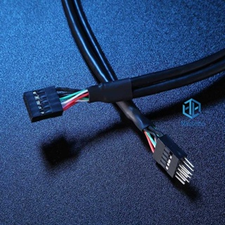 ใหม่ สายเคเบิลต่อขยาย USB 2.0 9 Pin ตัวผู้ เป็น 9 Pin ตัวเมีย [Misse.Th]