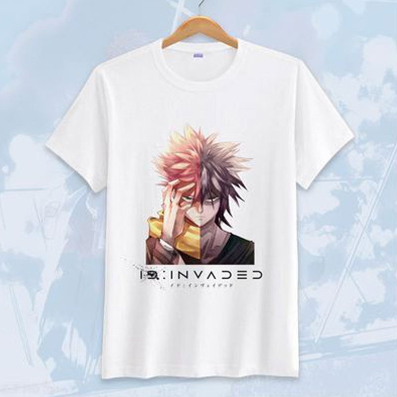 เสื้อยืดแขนสั้น ผ้าฝ้าย 100% พิมพ์ลายอนิเมะ ID:INVADED Koharu Hondomachi Koharu Hondomachi สําหรับคู