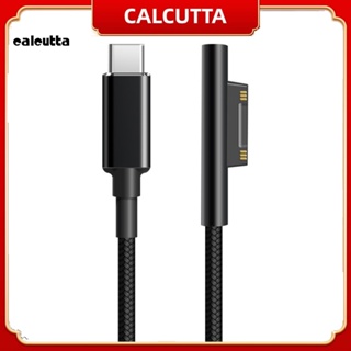 [calcutta] สายชาร์จแล็ปท็อป 65W 15V 4A ความเร็วสูง แบบแม่เหล็ก PD Type-C สําหรับ Microsoft Surface Pro 3 4 5 6 Go Book 1 Book 2