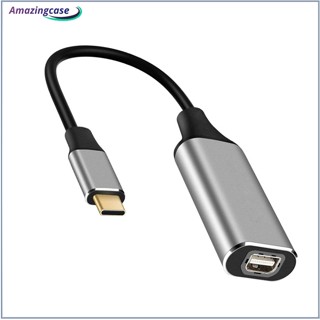 Amaz อะแดปเตอร์แปลงสายเคเบิ้ล Usb c เป็น Mini Dp 8k 60hz Type c Displayport Type-c เป็น Mini Dp Female สําหรับมอนิเตอร์ ทีวี