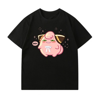 SPY×FAMILY x Fat Ding Pokemon Ania อนิเมะเสื้อยืดเรียบง่ายสไตล์แฟชั่นผู้หญิง เสื้อยืดผู้หญิงสีขาว เสื้อผ้า