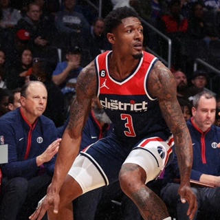 เสื้อกีฬาบาสเก็ตบอล แขนกุด ลายทีม Bradley Beal 22-23 Season Washington Wizards Jersey เบอร์ 3 สําหรับผู้ชาย