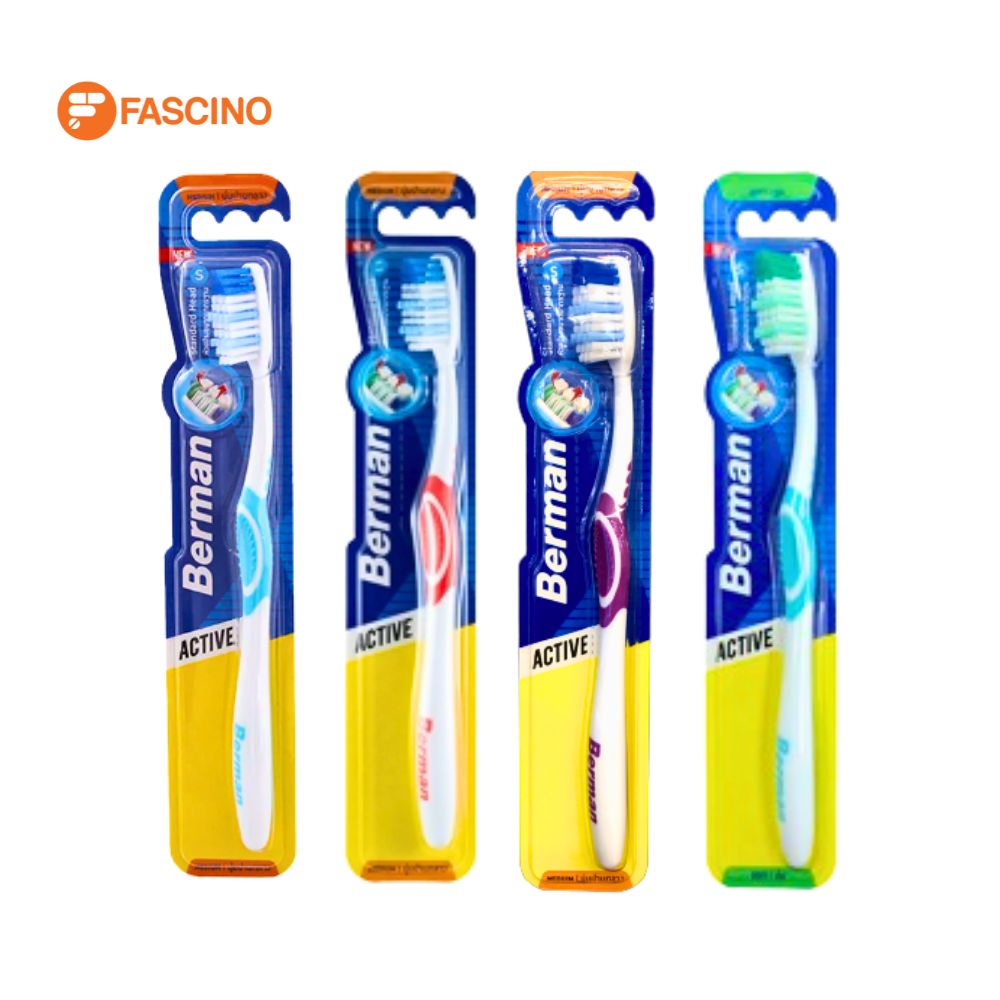 BERMAN แปรงสีฟัน รุ่น ACTIVE SOFT (คละสี)