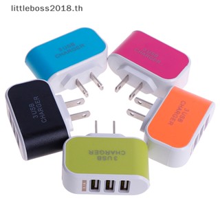 [littleboss] อะแดปเตอร์ชาร์จโทรศัพท์มือถือ 5V 3.1A ปลั๊ก US