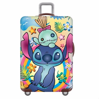 💎💎[Stitch2]ผ้าคลุมกระเป๋าเดินทาง แบบผ้ายืด ป้องกันฝุ่น ลายการ์ตูน สไตล์เกาหลี แฟชั่น20/22/24/26/28 นิ้ว