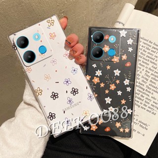 เคสมือถือ แบบนิ่ม ลายดอกไม้น่ารัก สีเหลือง สําหรับ Infinix Note 30 30i Pro VIP Hot 30 FREE FIRE Play NFC Smart 7 Plus HD 5G 4G