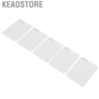 Keaostore Pocket Eye Chart  Rich Content Vision Test Card 5pcs Double Sided Highly Recognizable Matte Film for Adults Interprises