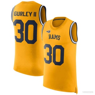 เสื้อกีฬาแขนกุด ลายทีม Los Angeles Rams Gurley HQ1 NFL พลัสไซซ์ สําหรับผู้ชาย และผู้หญิง QH1