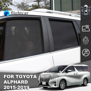 Flightcar ม่านบังแดดแม่เหล็กติดกระจกหน้า หลังรถยนต์ สําหรับ Toyota VELLFIRE ALPHARD AH30 2015-2023