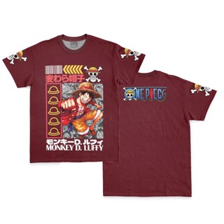 ลิง D. เสื้อยืด ลายลูฟี่ V2 One Piece Streetwear