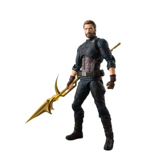 Spot SHF Marvel Legand Avengers animation action character 16cm PVC captain Anerica FIMA Steve Rogers movie model toy boy gift