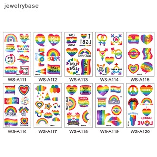 [jewelrybase] สติกเกอร์รอยสัก ไล่โทนสี รูปเกย์ LGBT Pride Day Gay Love สําหรับติดตกแต่งใบหน้า
