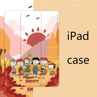 เคส ลายการ์ตูนสุนัขสนูป พร้อมช่องใส่ปากกา สําหรับ iPad 10.2 gen 7 8 9 iPad gen5 6 mini6 iPad air 1 2 3 4 5 pro11 2022 gen10