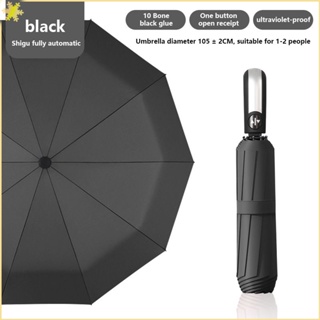 [LBE] Fashion Mens And Womens Portable Rain And Sunny Automatic Umbrella Thickened One Use On/close Sun Umbrella