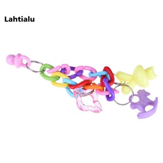 Lahtialu สร้อยข้อมือ ของเล่นกัด หลากสี สําหรับนกแก้ว นกแก้ว