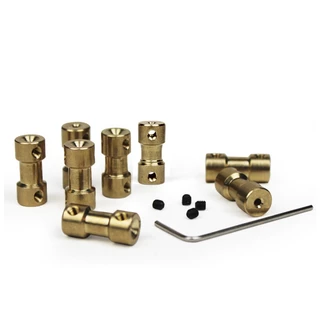 อะแดปเตอร์ข้อต่อเพลามอเตอร์ คัปปลิ้งมอเตอร์ coupling ทองเหลือง อะแดปเตอร์เชื่อมต่อมอเตอร์ทองแดง cnc part