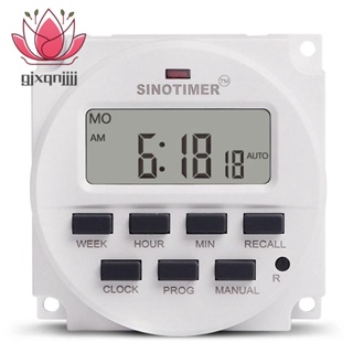 Sinotimer Tm618N-2 สวิตช์ตั้งเวลาดิจิทัล Lcd 220V Ac 1.6 นิ้ว พร้อมรีเลย์ และฟังก์ชั่นนับถอยหลัง 1 ชิ้น