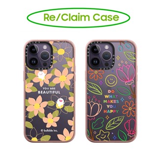 Casetify เคสแข็ง ลายดอกไม้ สําหรับ iPhone 11 12 13 14 Pro Max