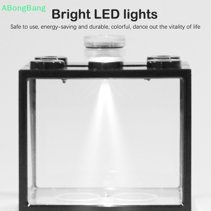 Abongbang กล่องไฟ LED วางซ้อนกันได้ สําหรับตกแต่งบ้าน ออฟฟิศ