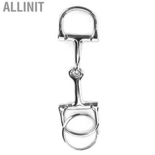 Allinit DShaped Snaffle Keychain Durable Silver DRing ZineAlloy Horse Bits K Wtd