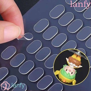 Lanfy สติกเกอร์เทปกาวใส สองด้าน ไร้รอยต่อ สําหรับกล่องสุ่ม