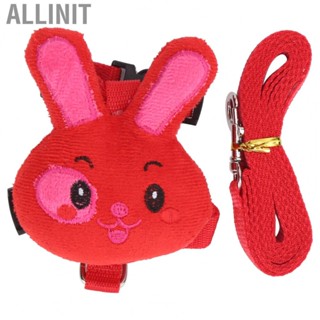 Allinit Small Pet  Rabbits Harness Lead Leash Vest Adjustable Nylon Belt Strap Supply