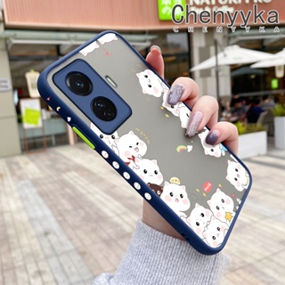 เคสโทรศัพท์มือถือ ซิลิโคนแข็ง บาง กันกระแทก ลายการ์ตูนแมวน่ารัก สําหรับ VIVO T1 5G T1 Pro S15E Iqoo Z6 Pro S9 S9e