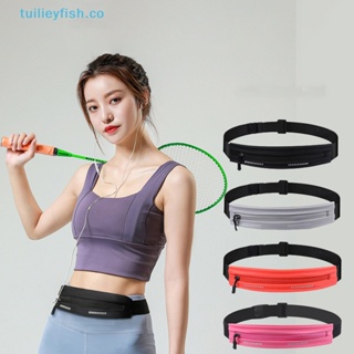 Tuilieyfish กระเป๋าคาดเอว กันน้ํา สําหรับใส่โทรศัพท์มือถือ เงิน ยิม เล่นกีฬา ฟิตเนส วิ่ง