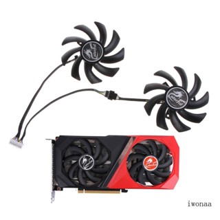 Iwo พัดลมระบายความร้อนการ์ดจอ 86 มม. 4Pin 12V สําหรับ Colorful GeForce RTX2060 6G 2060S