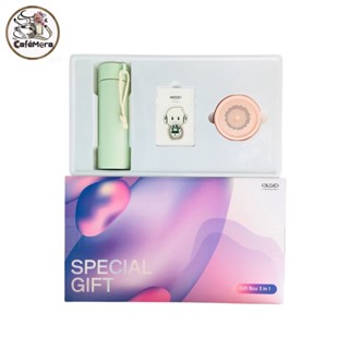 สินค้าพร้อมส่ง Oppo Spacial Gift Box set 3 in 1 (กระบอกน้ำ,แหวนรองนิ้ว,ลำโพงบลูทูธ)