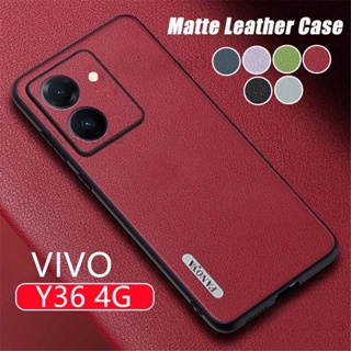 เคสโทรศัพท์มือถือหนังนิ่ม ผิวด้าน กันกระแทก สําหรับ Vivo Y27 Y36 4G Y78 5G VIVOY36 Y 78 2023