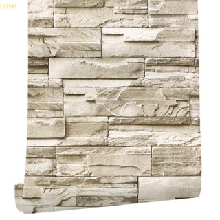 Love Stone Brick วอลล์เปเปอร์ 236 × 17 7 ลอกและติดวอลล์เปเปอร์ 3D พื้นผิวมีกาวในตัว ถอดออกได้ วอลล์เปเปอร์ครัวด้านหลัง