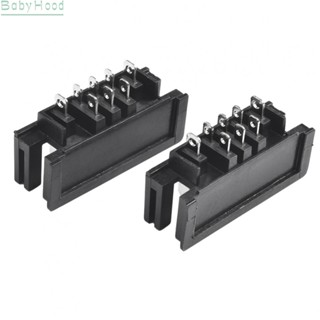 【Big Discounts】Connector Terminal 2pcs Adapter Black Metal Plastic Battery Charger Tool#BBHOOD