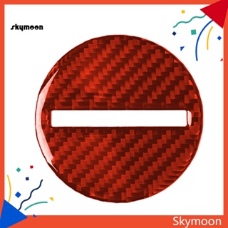 Skym* สติกเกอร์คาร์บอนไฟเบอร์ ป้องกันรังสียูวี สีแดง สําหรับตกแต่งพวงมาลัยรถยนต์ Chevrolet Camaro 2017-2019