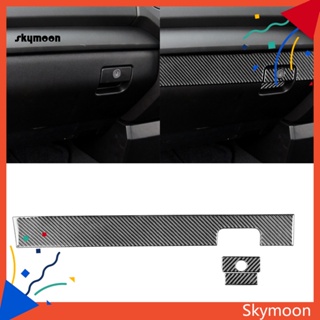 Skym* สติกเกอร์คาร์บอนไฟเบอร์ เป็นมิตรกับสิ่งแวดล้อม สําหรับติดตกแต่งกล่องถุงมือรถยนต์ Toyota Tundra 2014-2018 3 ชิ้น ต่อชุด