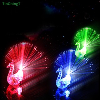 [TinChingT] ของเล่นนกยูงเรืองแสง LED 3 ชิ้น