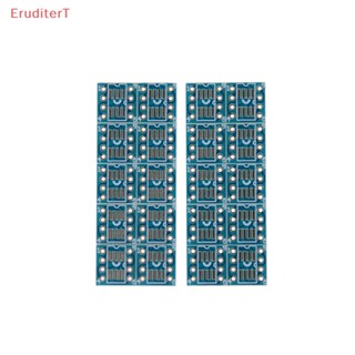 [EruditerT] อะแดปเตอร์บอร์ดแปลงสัญญาณ PCB SOP8 SO8 SOIC8 TSSOP8 MSOP8 เป็น DIP8 DIY 20 ชิ้น