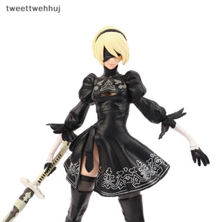 Tw NieR โมเดลฟิกเกอร์ รูปปั้นอนิเมะ Automata 2B ของเล่น ของขวัญ สําหรับเก็บสะสม