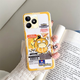 ขายดี เคสโทรศัพท์มือถือ ซิลิโคนนิ่ม ใส ลายการ์ตูนเป็ด Kodak Duck น่ารัก สําหรับ Realme C53 C55 NFC 4G 10T 2023 REALMEC53