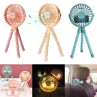 Octopus stand mute mini handheld fan small clip fan student table, stroller