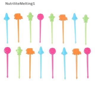 [NutriliteMelting1] ส้อมจิ้มผลไม้ อาหารกลางวัน ขนาดเล็ก สําหรับเด็ก 16 ชิ้น