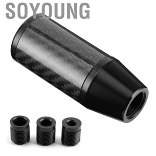 Soyoung Car Gear Shift Knob  Carbon Fiber Style Stick Lever Cover Replacement Universal for Manual Transmission Vehicles