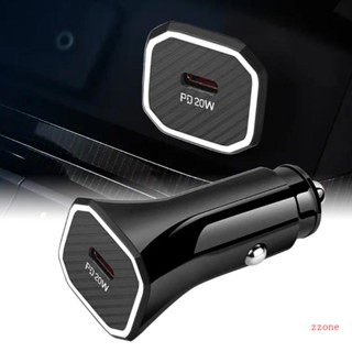 Zzz PD 20W USBC Car Charger TypeC Car Charger Fast Charging Car Charger อะแดปเตอร์ที่จุดบุหรี่ในรถยนต์ แบบชาร์จเร็ว