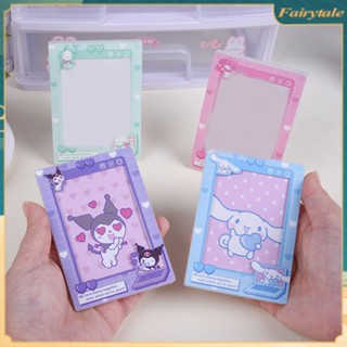 Sanrio กรอบรูปอะคริลิค ขนาดเล็ก สําหรับใส่บัตร อัลบั้ม Kwaii การ์ดแม่เหล็ก แพลตฟอร์ม การ์ด อิฐ สําหรับเด็กผู้หญิง ของขวัญ