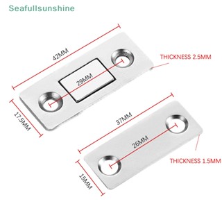 Seaf&gt; แม่เหล็กหยุดประตูตู้กับข้าว พร้อมสกรู สําหรับเฟอร์นิเจอร์ 2 ชิ้น ต่อชุด