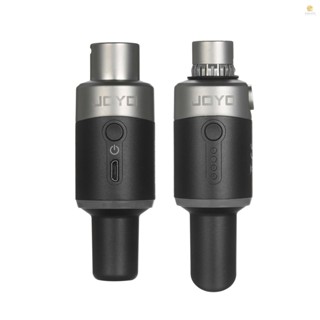 Tosw)joyo MW-1 ไมโครโฟนไร้สาย 5.8GHz แบบชาร์จไฟได้ และตัวรับส่งสัญญาณ สําหรับไมโครโฟนไดนามิก มิกเซอร์เสียง แอมป์ และกล้อง