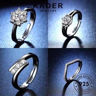 Kader Jewelry แหวนเงิน 925 ประดับเพชรโมอิส เรียบง่าย สําหรับผู้หญิง M069