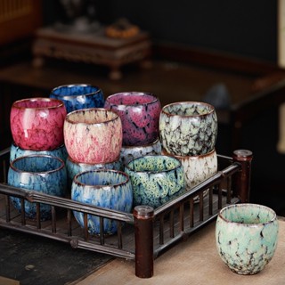 CeramicArtisan แก้วมักเซรามิก 160 มล. สไตล์ญี่ปุ่น วินเทจ หลากสี สําหรับชงชา กาแฟ เอสเปรสโซ่ ลาเต้