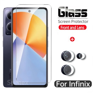 2in1 ฟิล์มกระจกนิรภัยกันรอยหน้าจอ HD ใส 9H สําหรับ Infinix Note30 Pro VIP Hot30 4G Note 30 11 30i 11i 11S Play NFC