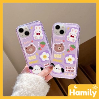 Photo Frame Airbag iPhone Case TPU Soft Clear Phone Case Cute Bear Bunny Camera Protection Shockproof Compatible with iPhone 14 13 12 11 Pro Max XS Max XR XS 6 7 8 Plus